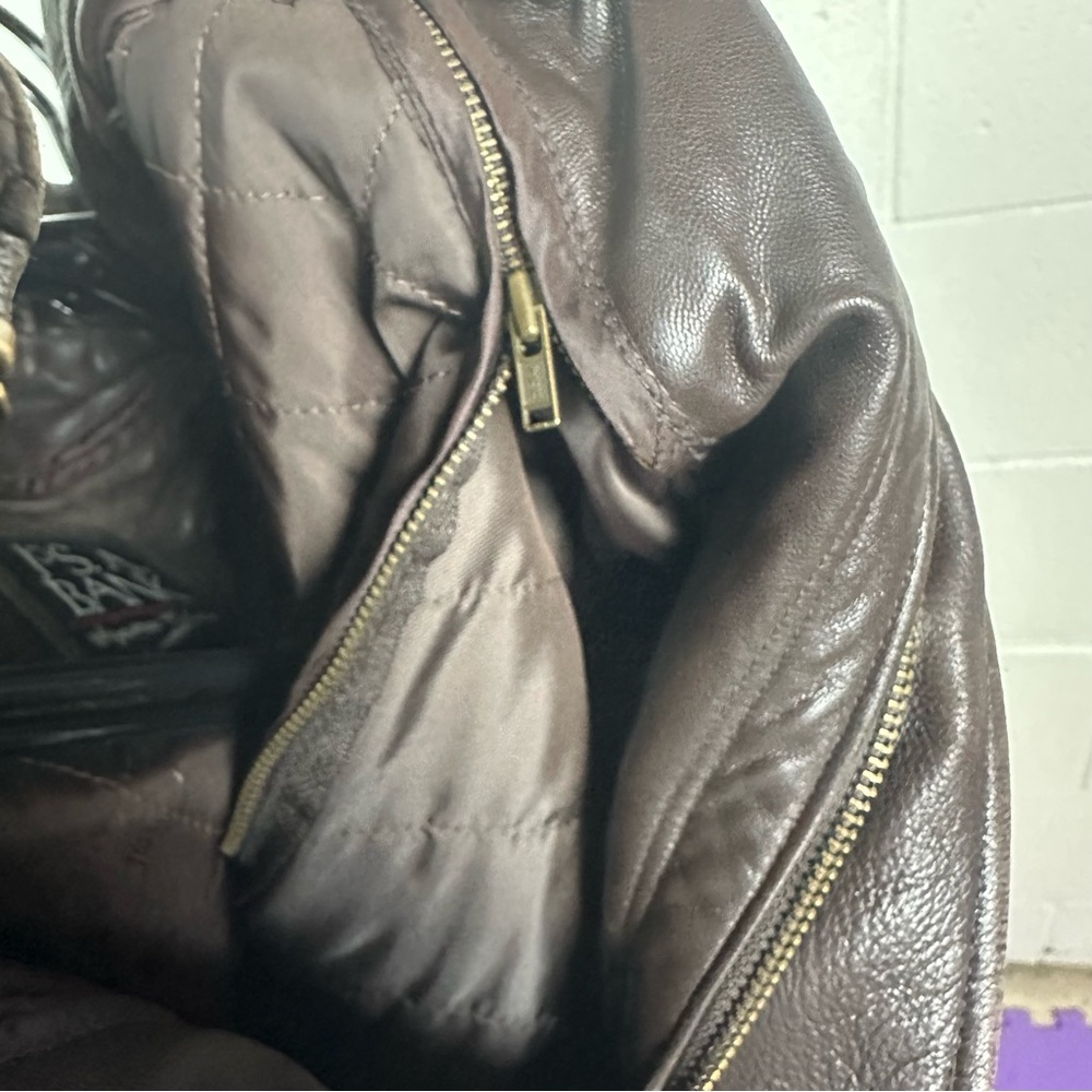 Jos. A Bank Signature collection Men’s brown leather Jacket size Large - Picture 4 of 8